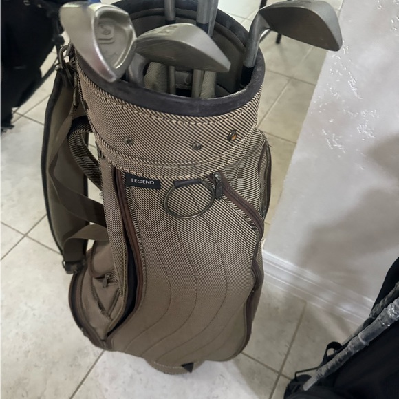 Izzo golf cart bag with shoulder strap and club dividers . - Picture 4 of 9